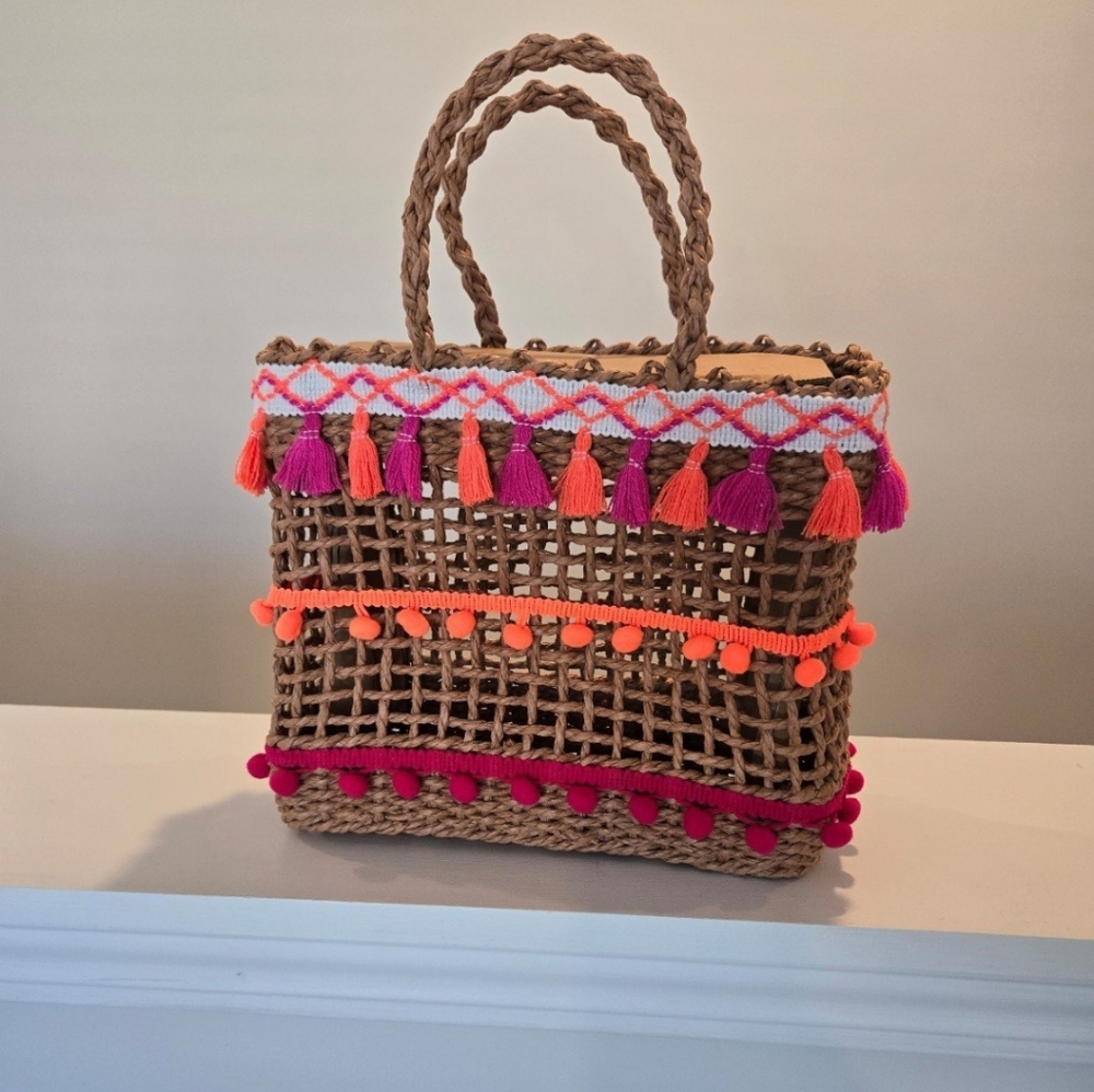 Pink and Orange Mini Tote